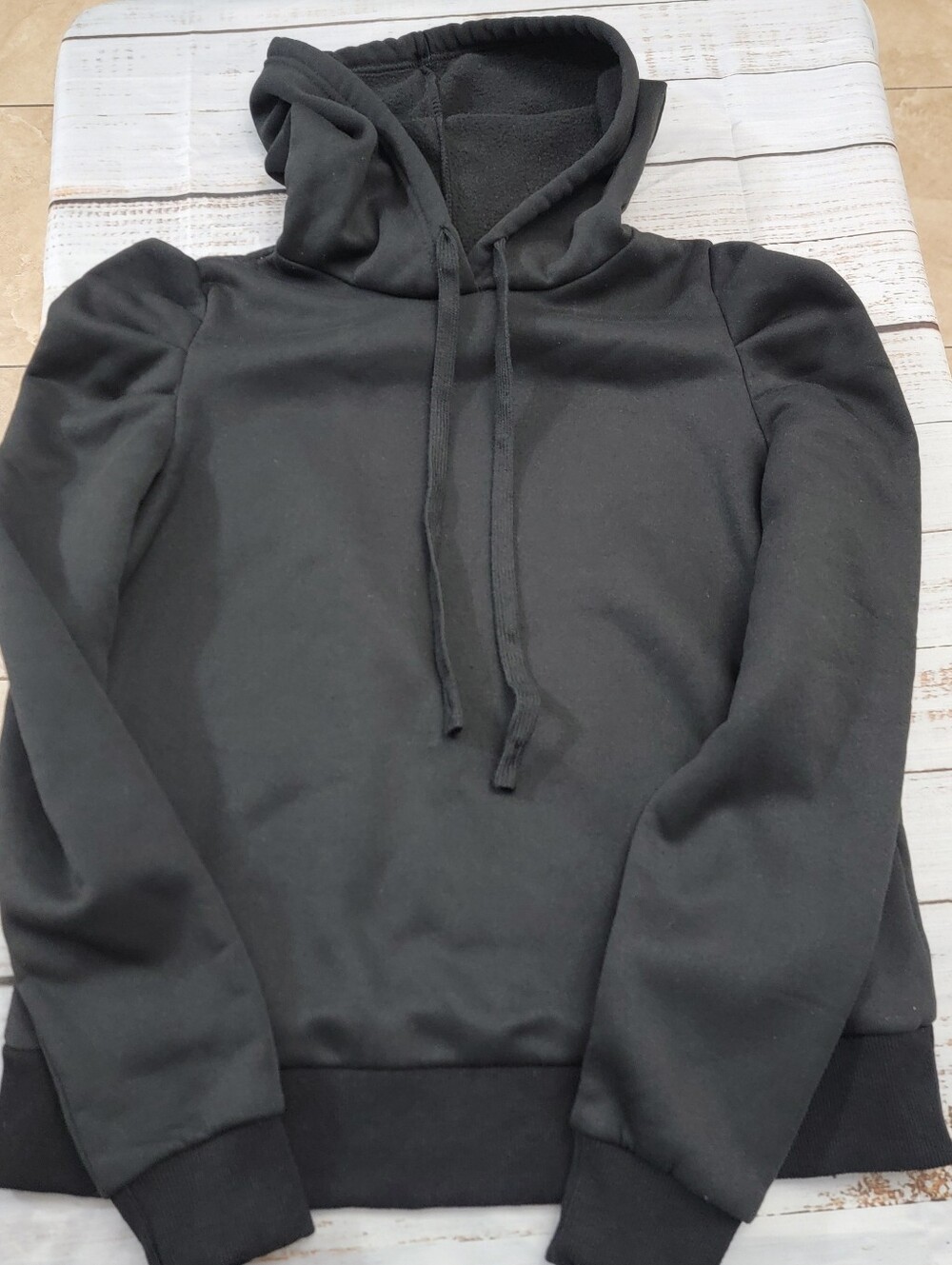 Womens Black Hooded Sweatshirt - Classic Pullover Hoodie